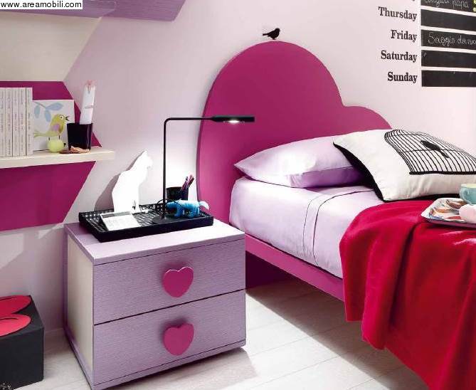 Maniglia Cuore Rosa ↔ 32mm cameretta Armadio Design Pink Heart Handle Mobilfino 