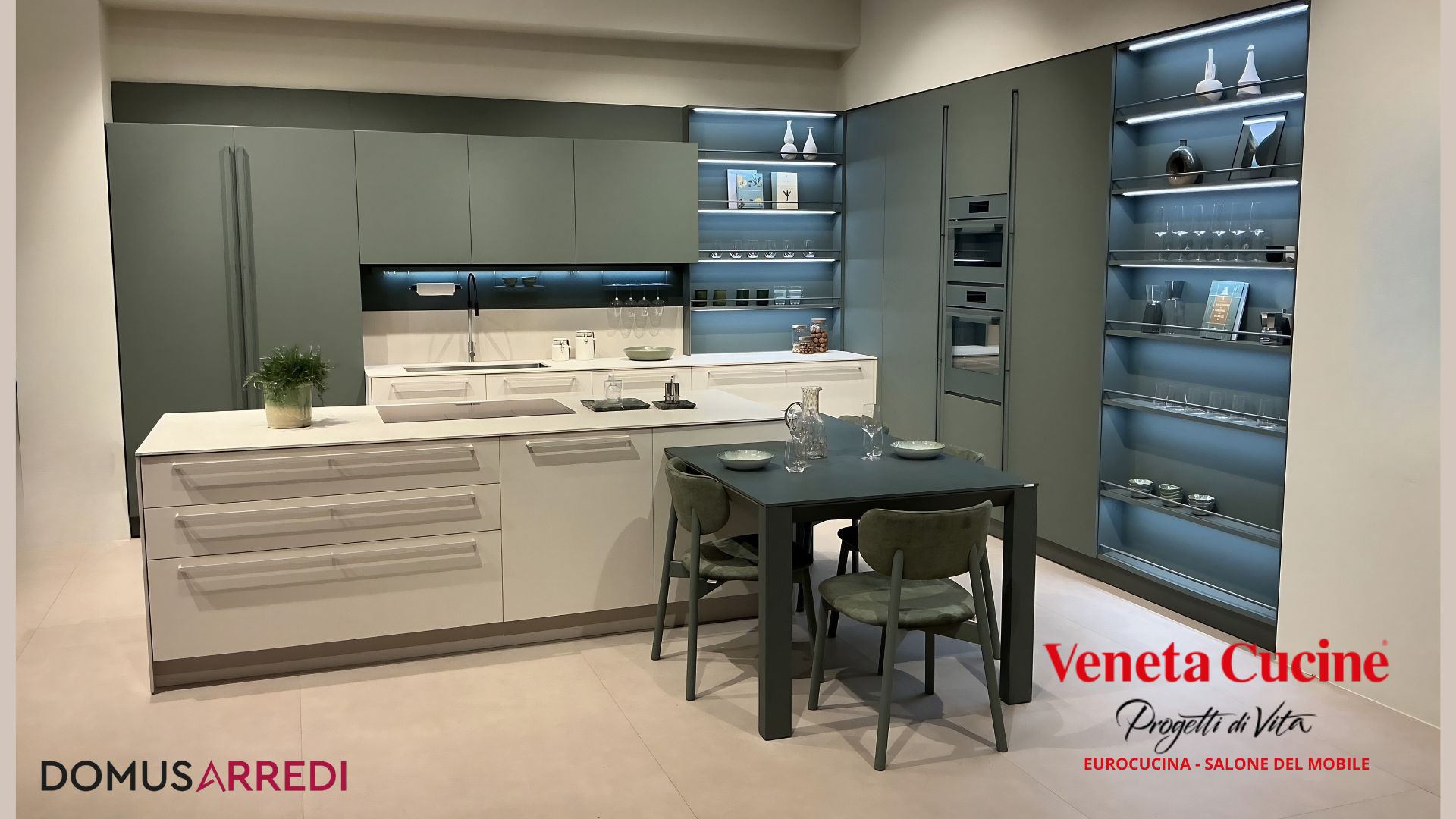 Cucina angolare con isola Veneta Cucine 