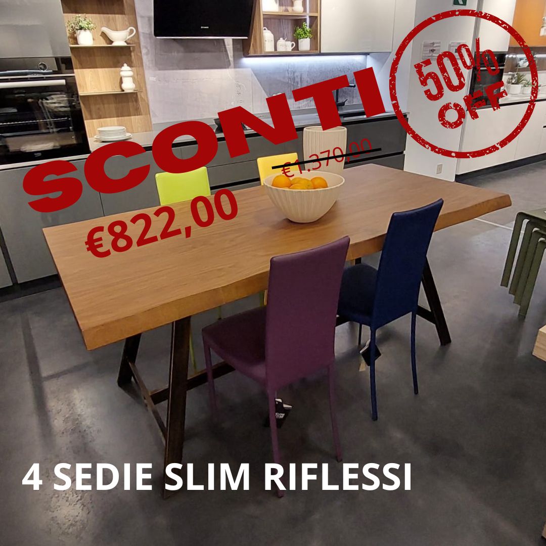 Sedie Slim Riflessi scontatissime 