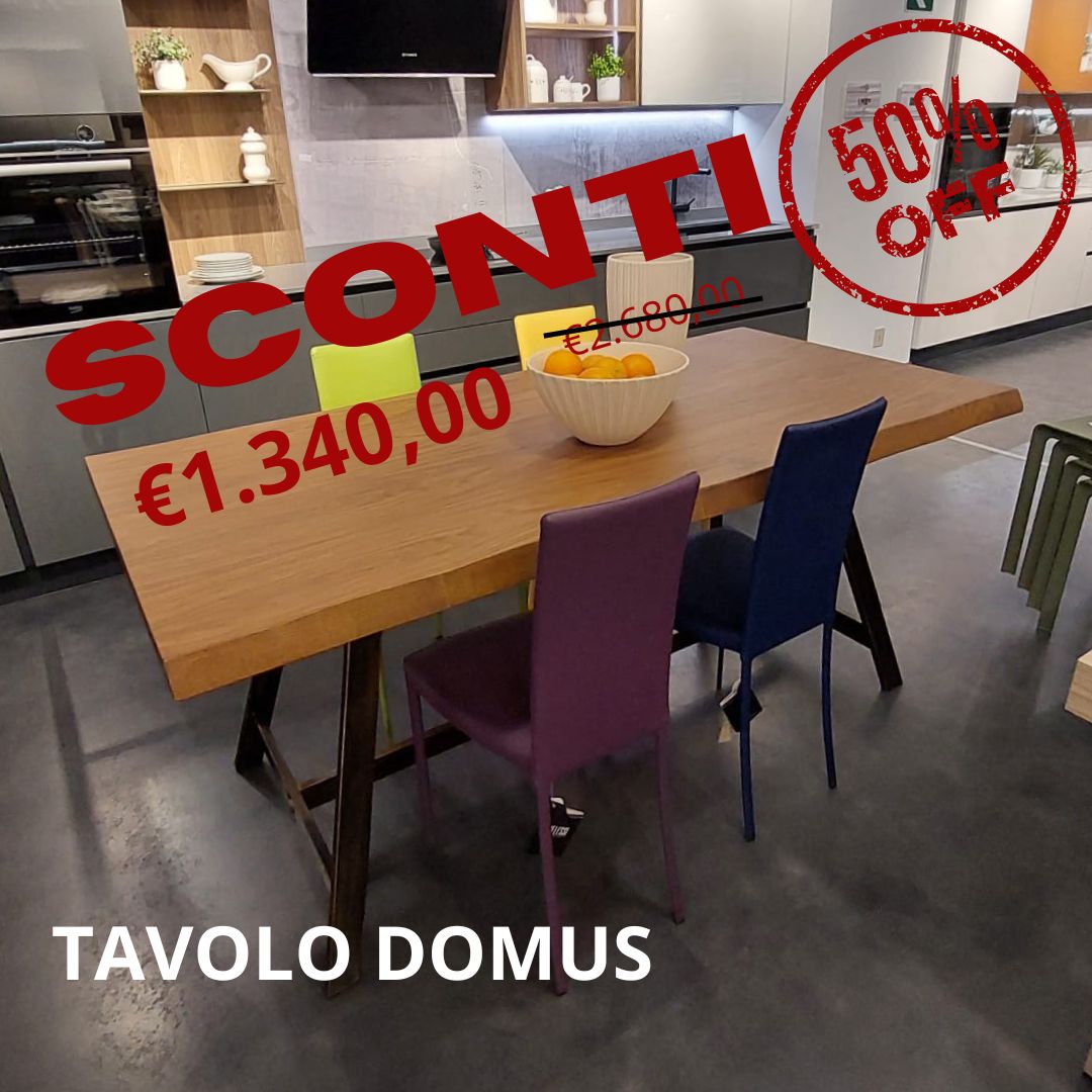 tavolo vero legno prezzo outlet per rinnovo campionatura