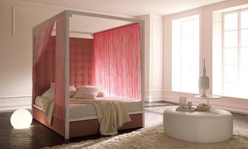 Calma e gentilezza nella tua camera da letto .. usa il colore rosa!
